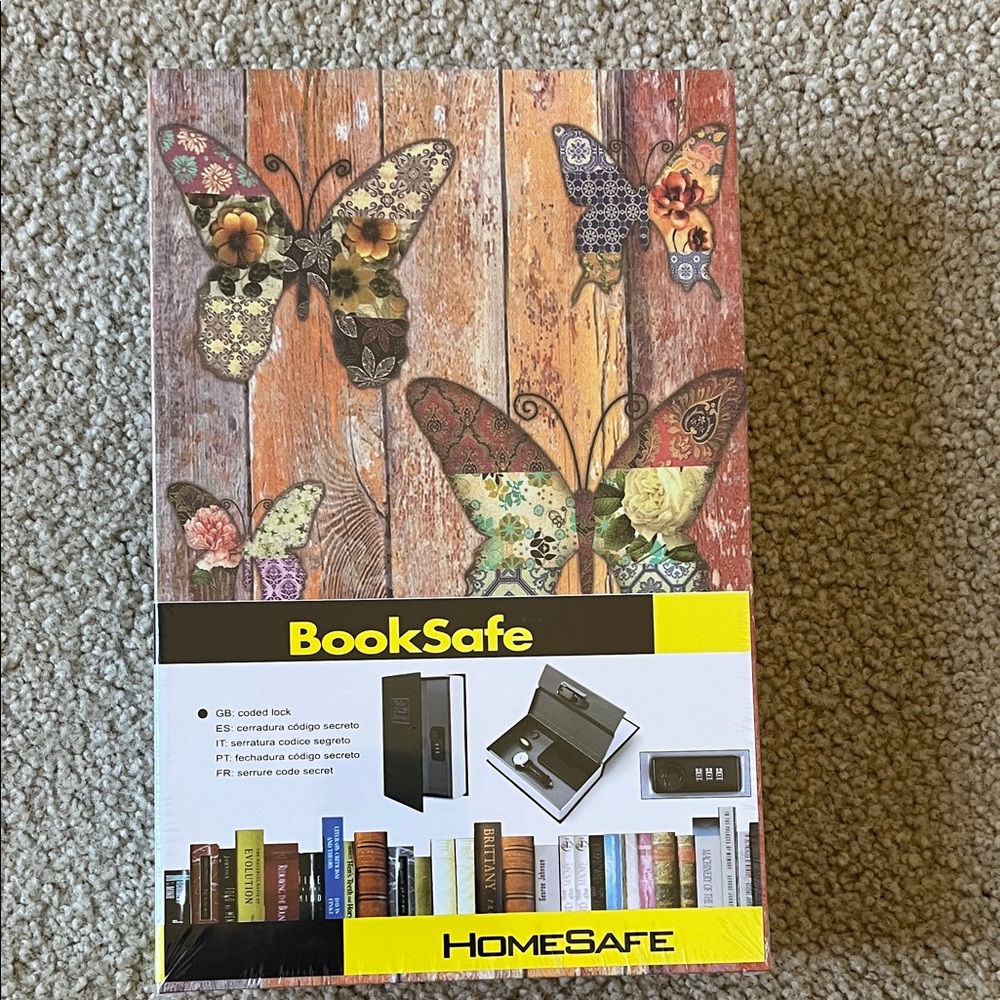 HomeSafe BookSafe with Butterfly Design